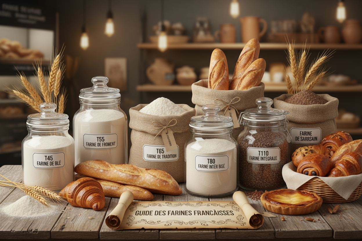 Foricher French flours assortment T45 T55 T65 T80 T150 T130 Rye CRC wheat Label Rouge – Zucchero Canada