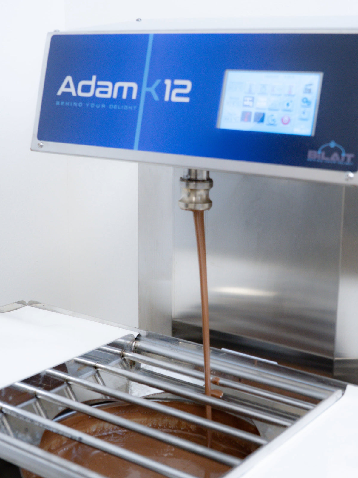 Bilait Adam K12 automatic chocolate tempering machine with precision temperature control for commercial production