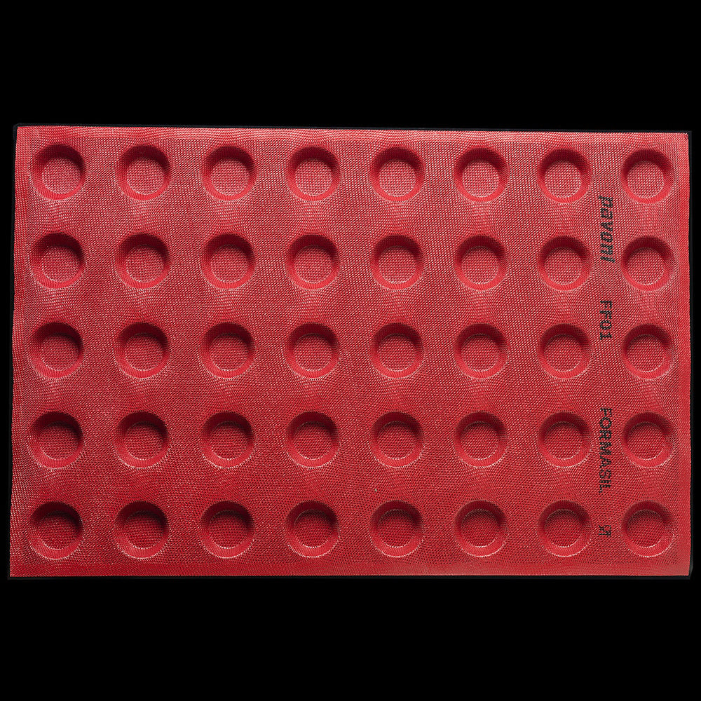 FORMASIL Micro-Perforated Silicone Mold 600x400 mm – 40 Round Indents