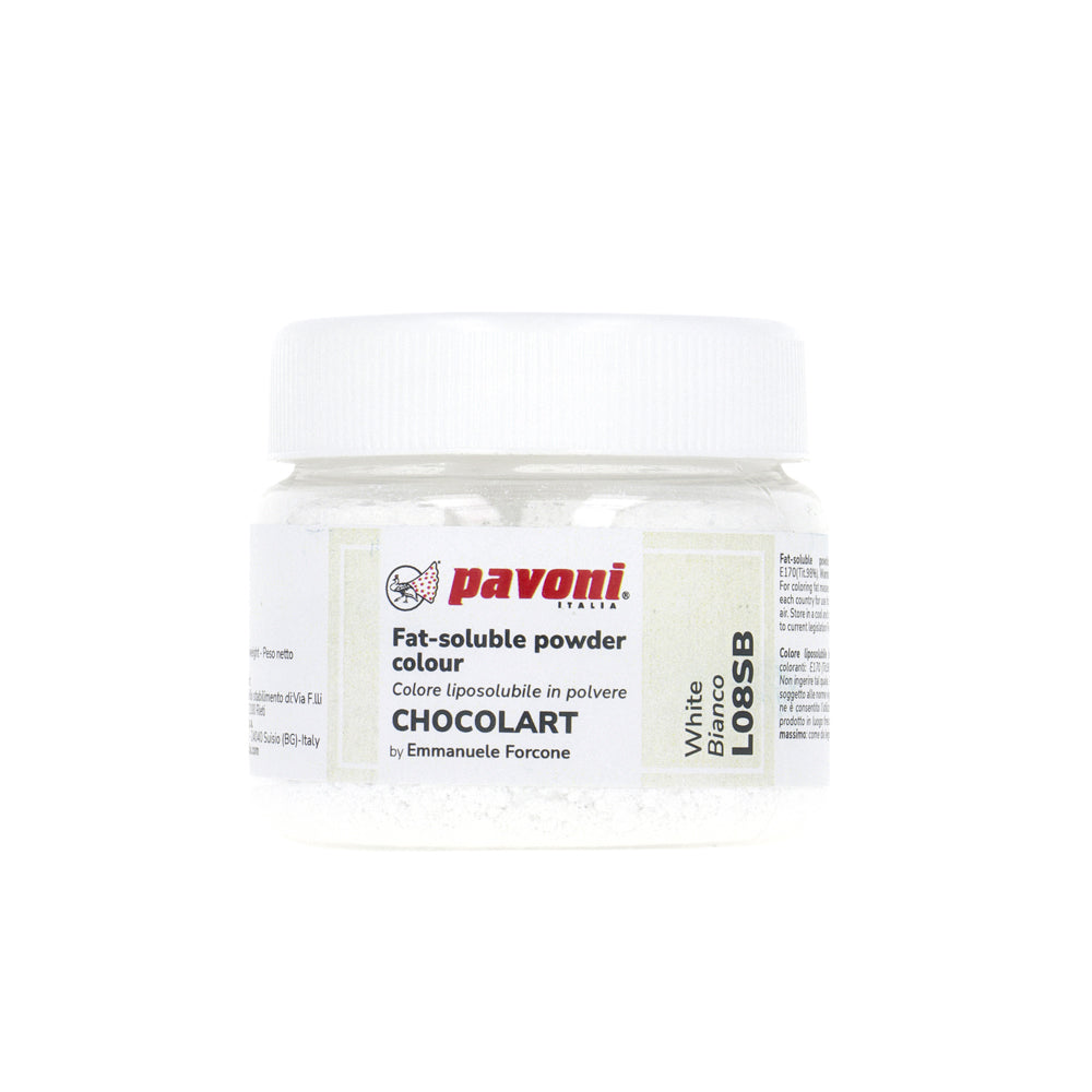 White Fat-soluble powder 40g - Chocolart